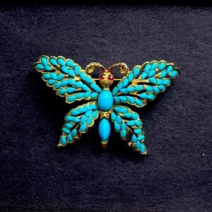 Vintage Florenza Butterfly Brooch